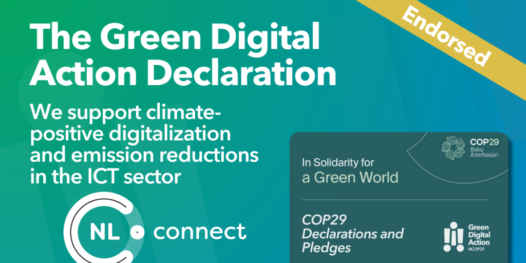 NLconnect ondertekent COP29 Declaration on Green Digital Action