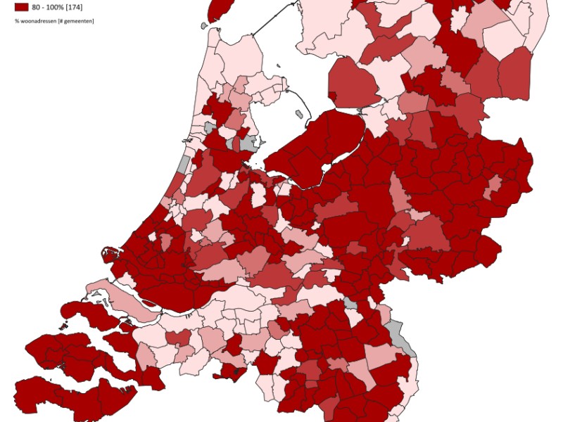 Gigabit internet breekt door: downloadsnelheid van 1 Gbps op bijna 5,5 mln woonadressen beschikbaar