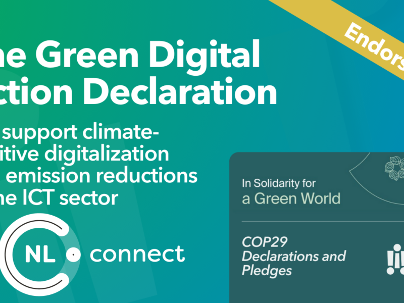 NLconnect ondertekent COP29 Declaration on Green Digital Action